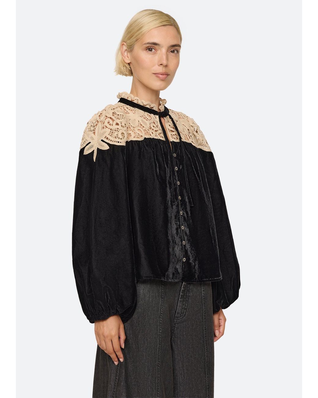 Sea Black Shiloh Top