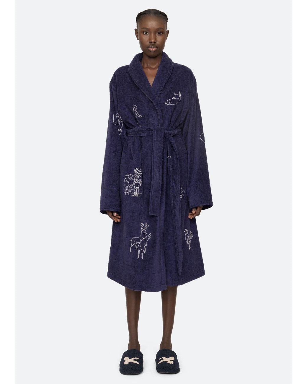Sea Blue Demi Robe