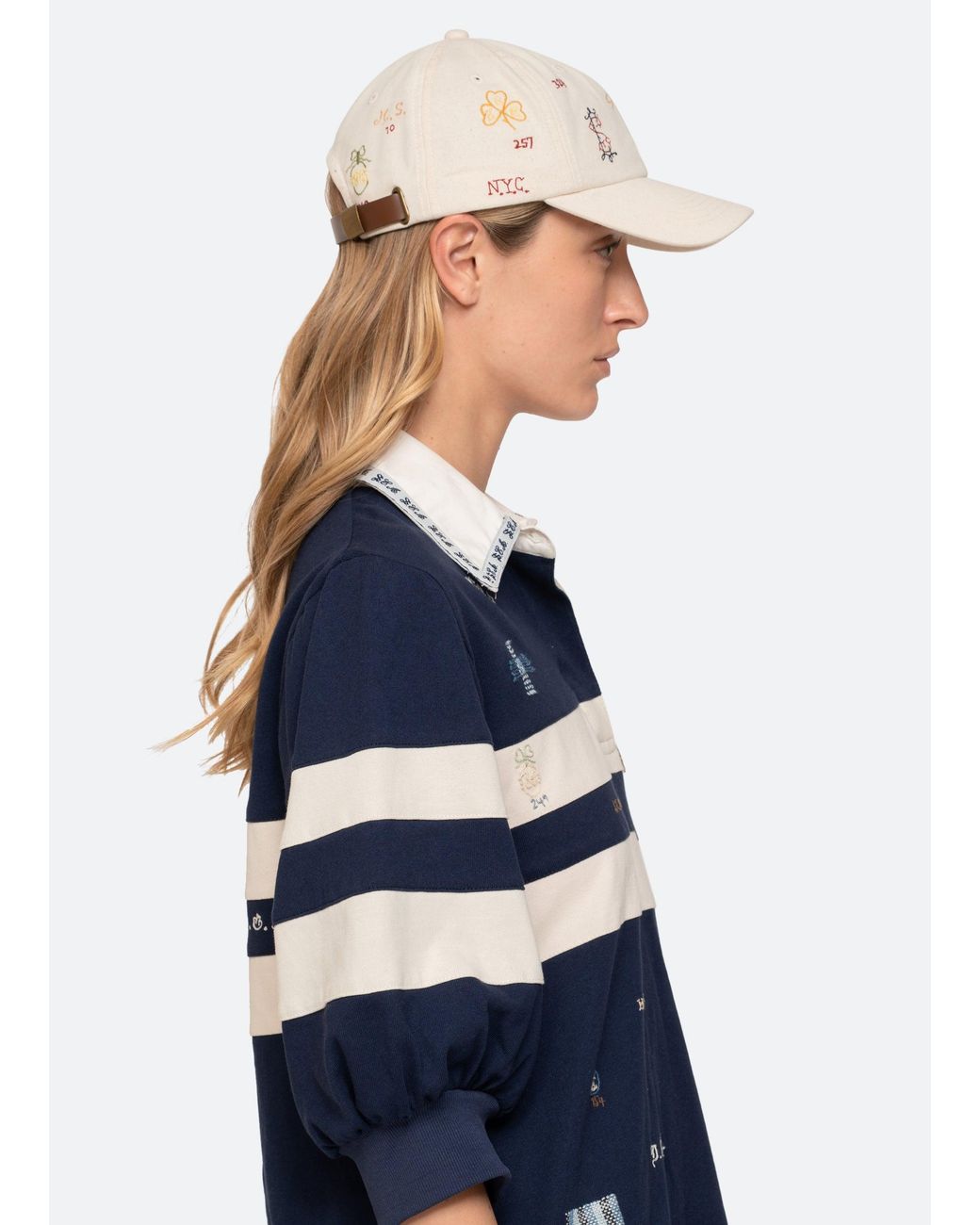 Sea White Claira Hat