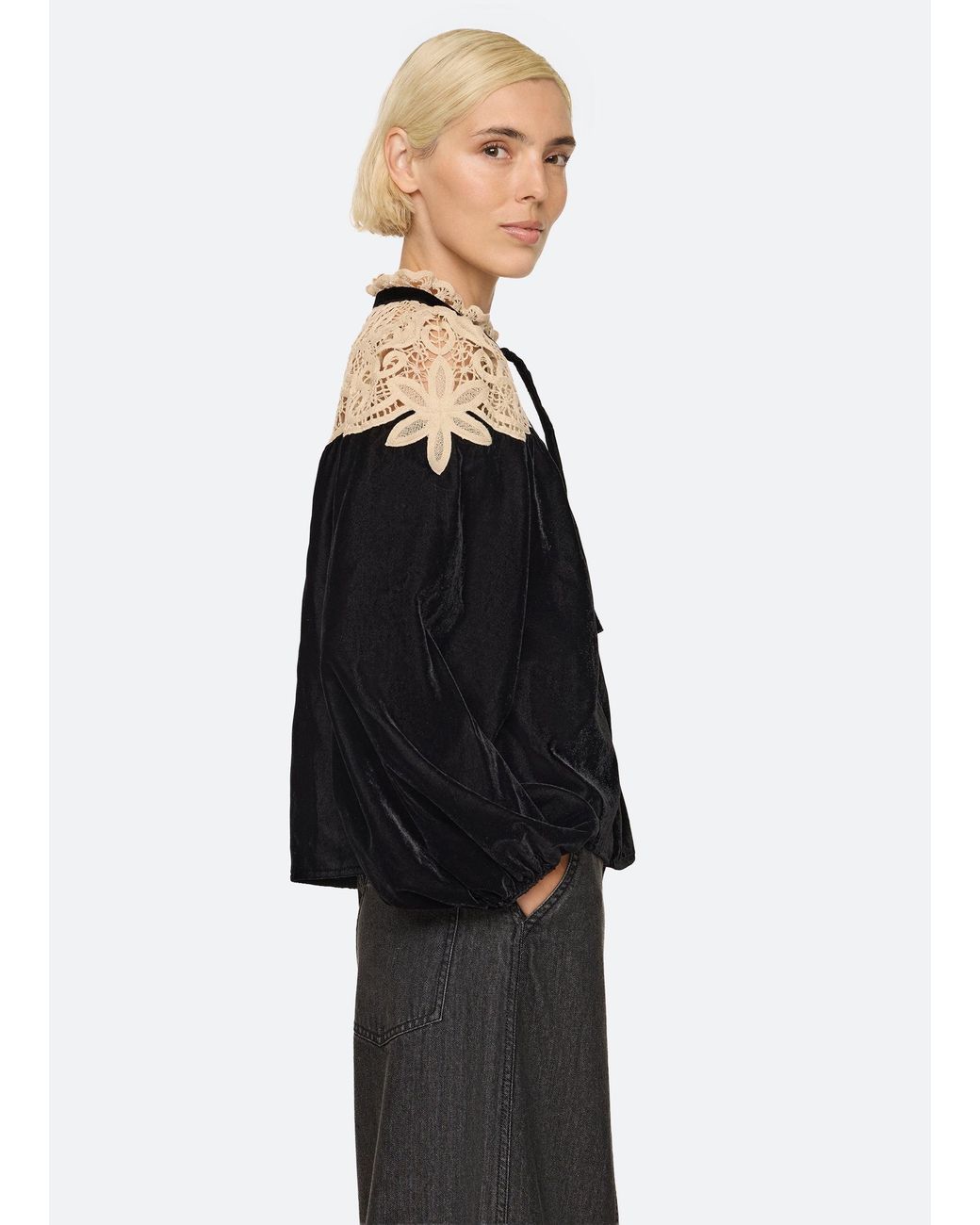 Sea Black Shiloh Top