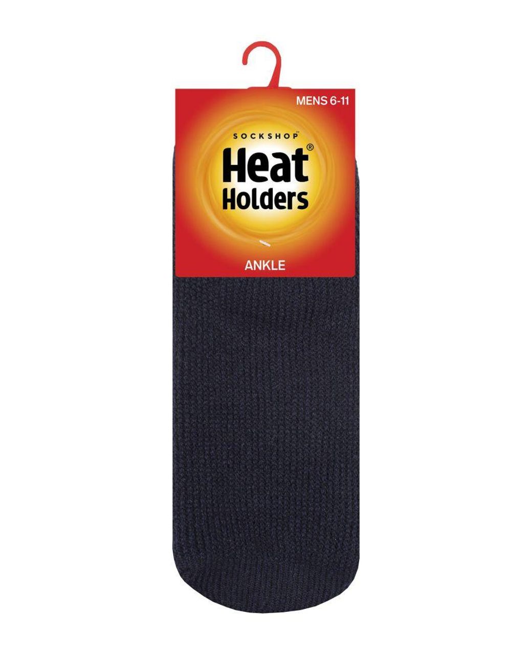 Heat Holders Blue Thermal Trainer Socks for men
