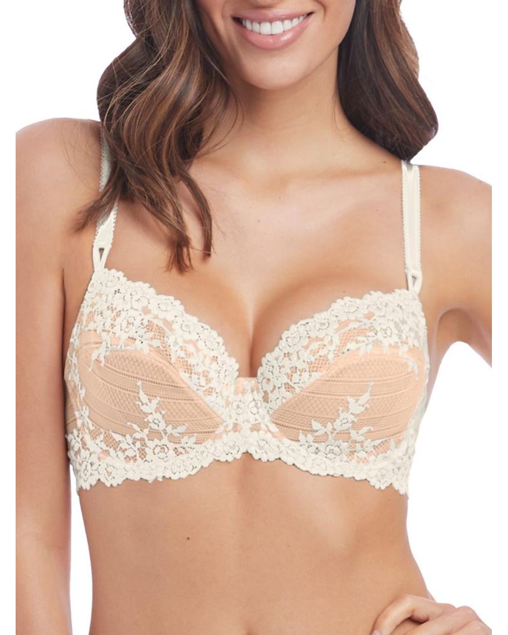Wacoal Brown Embrace Lace Underwire Bra