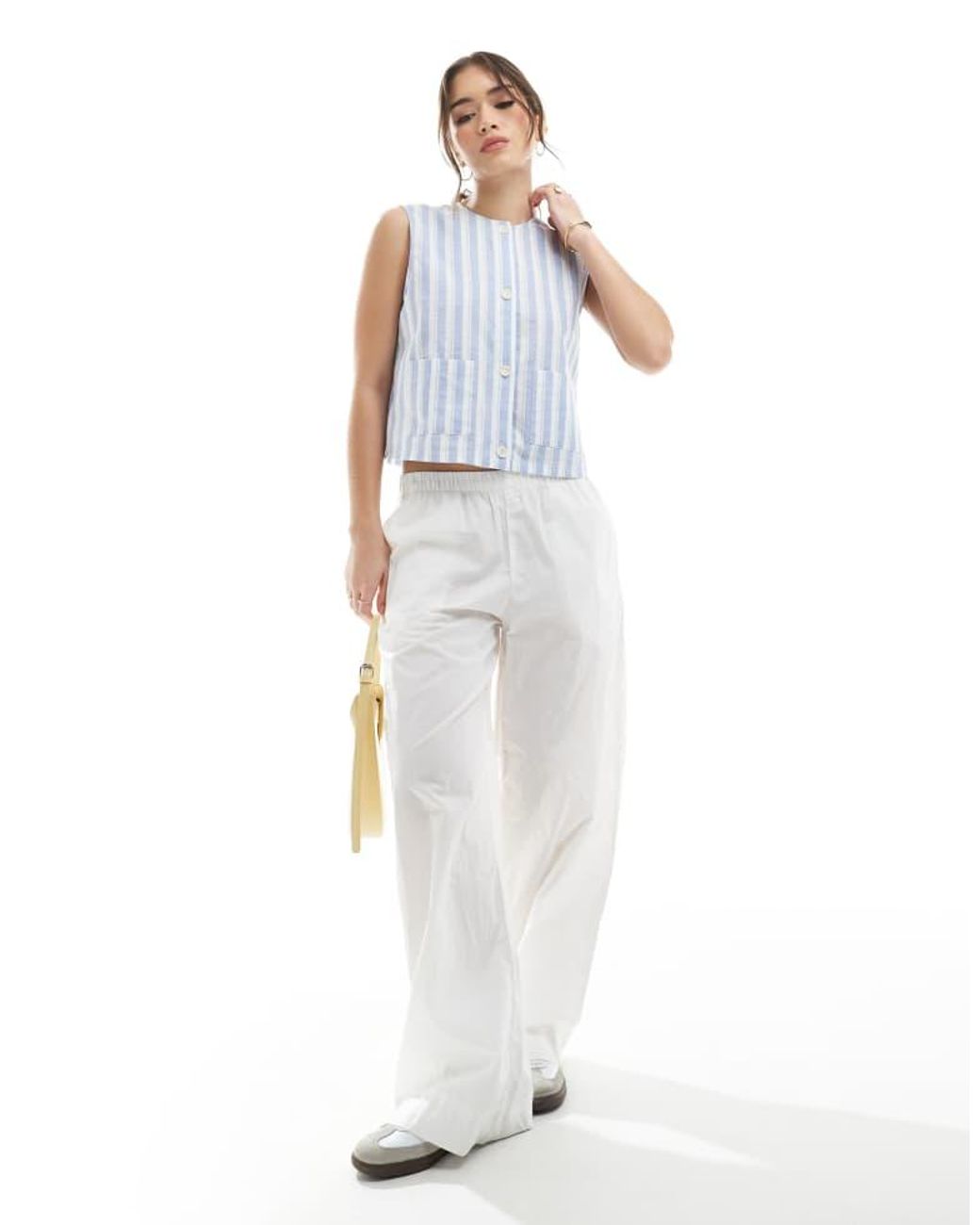 ASOS Blue Boxy Waistcoat