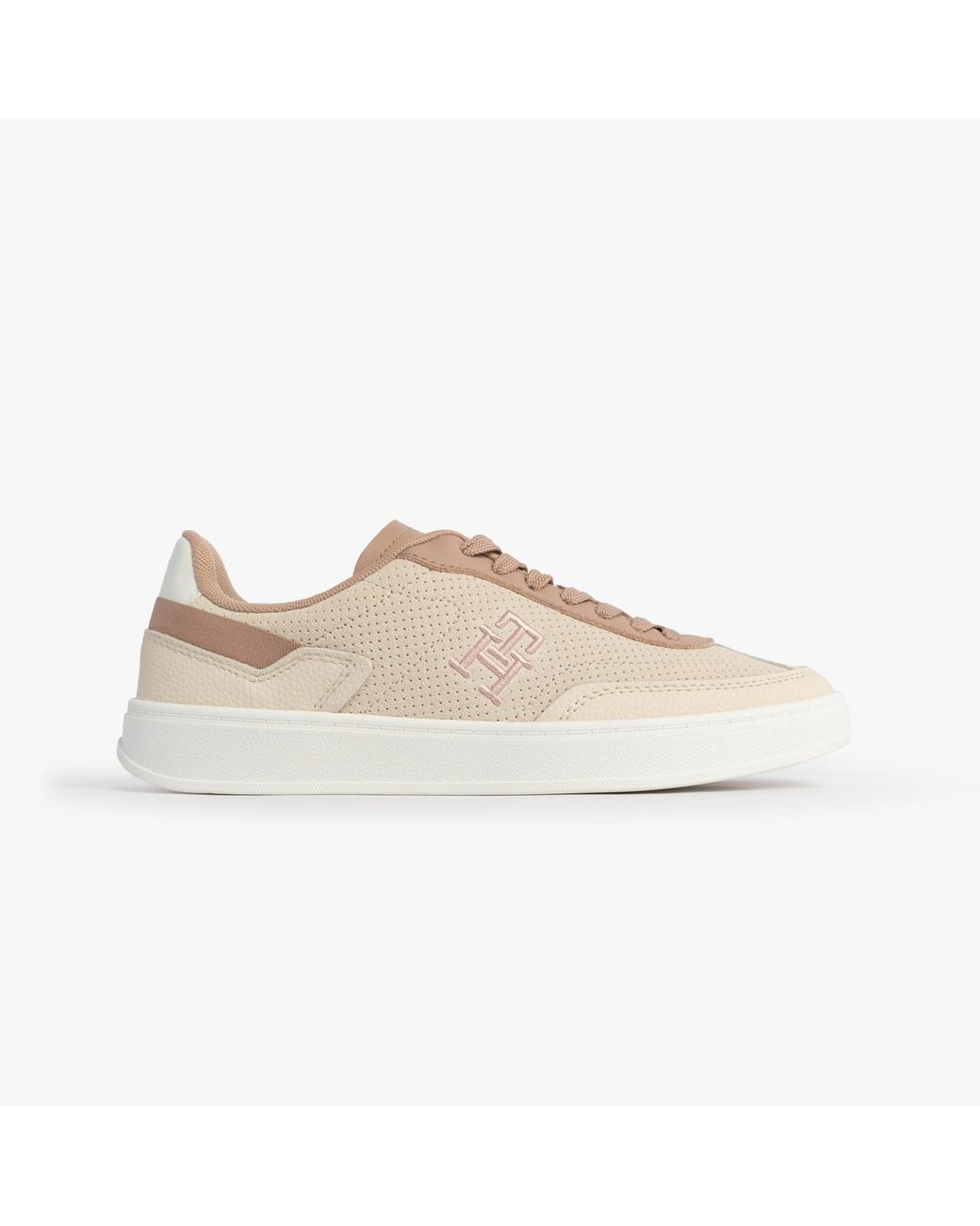 Tommy Hilfiger Natural Th Monogram Trainer Trainers Muslin/Claystone