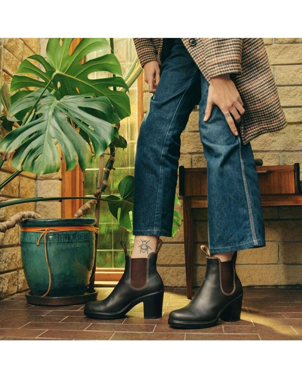 Faux leather best sale blundstone
