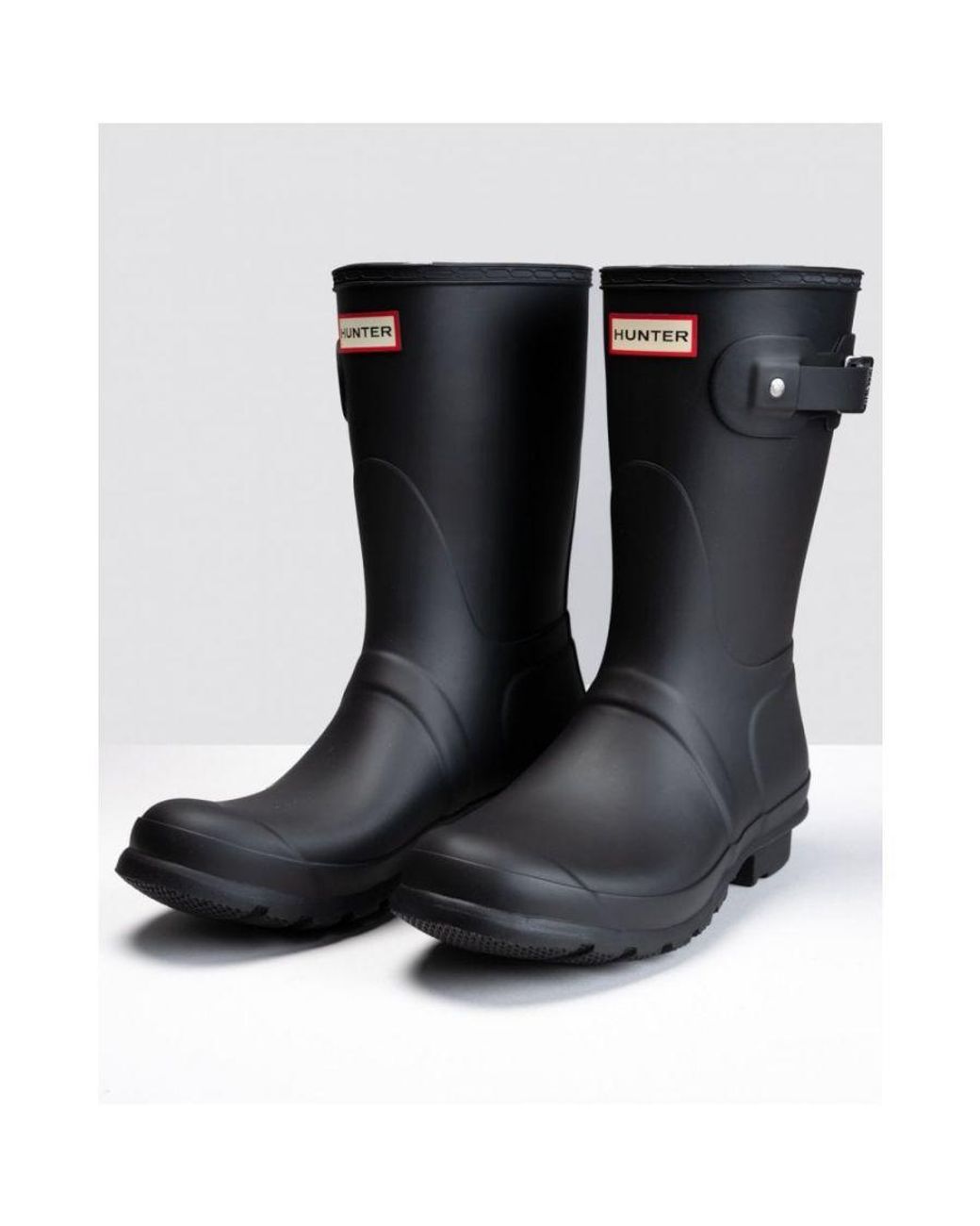 Hunter Black Original Short Wellies