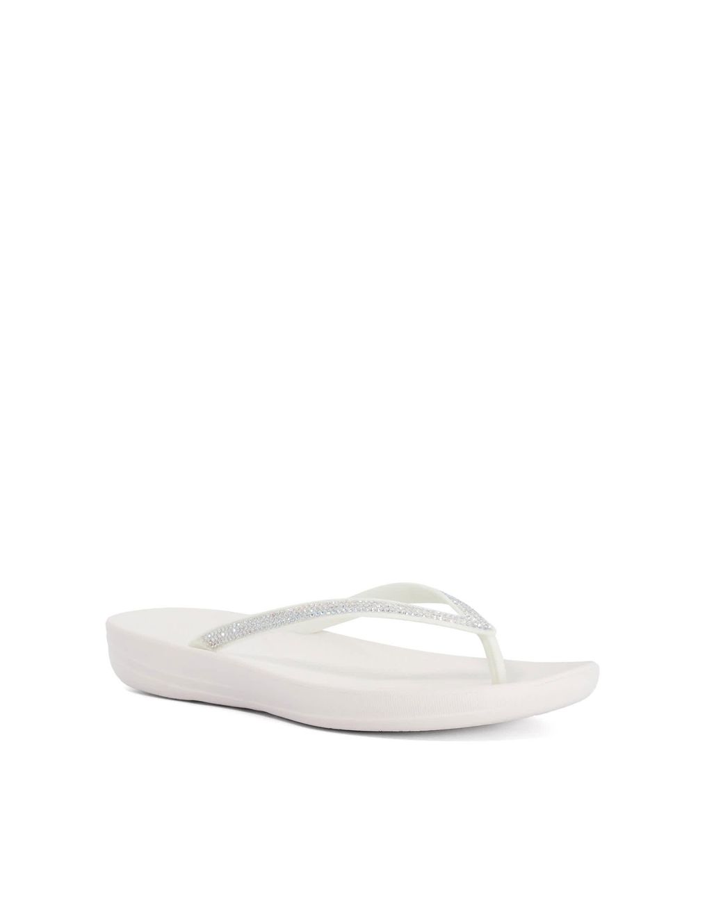 Dune White Fitflop Ladies Iqushion Sparkl