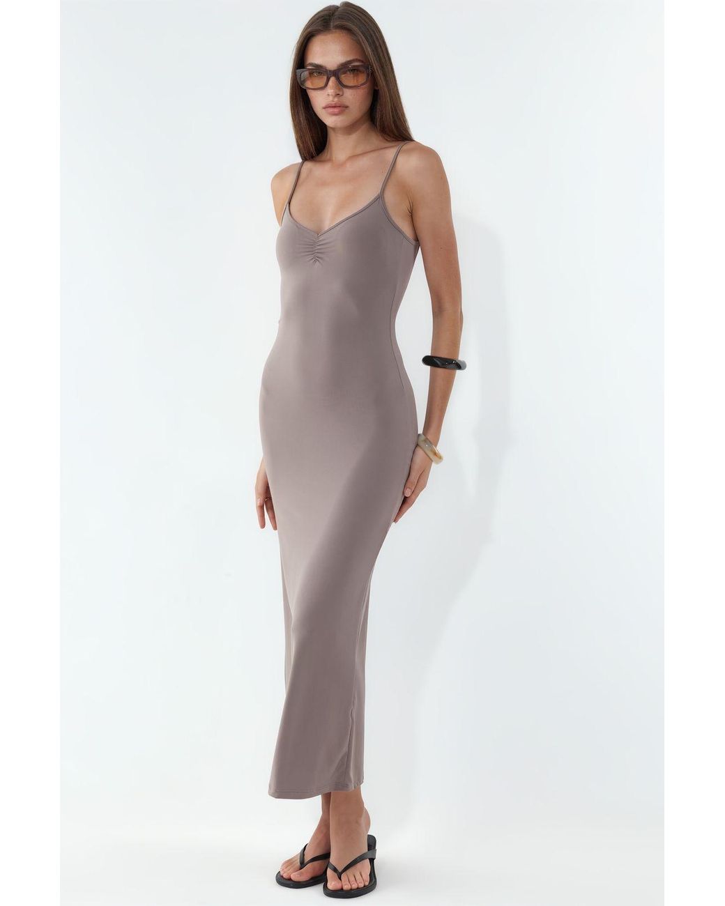 Busem Multicolor Sleeveless Midi Slip Dress