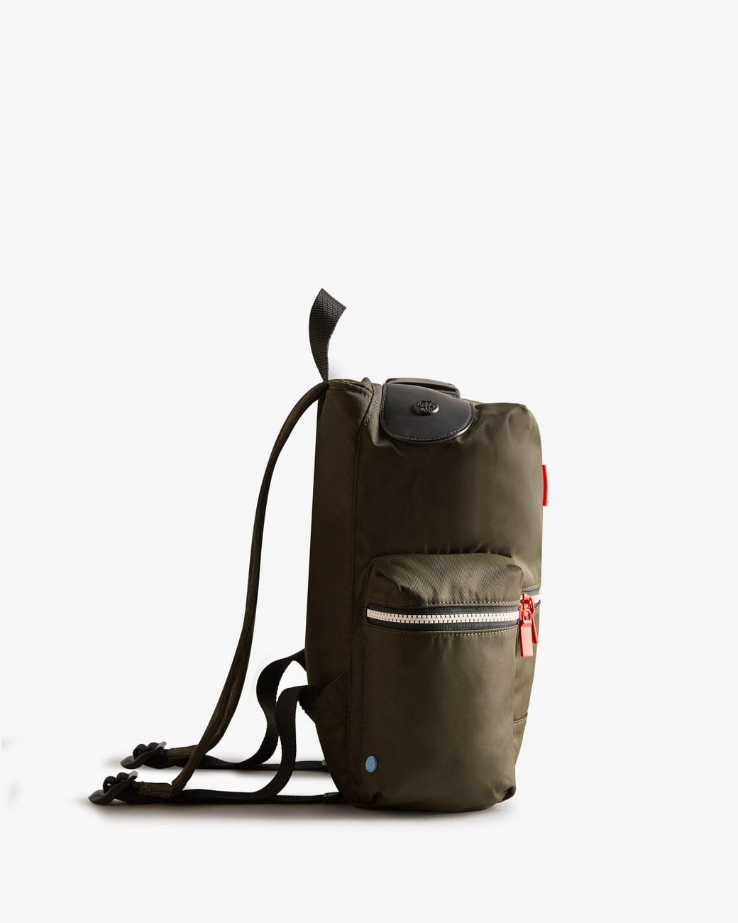 Hunter Black Logo Detail Backpack for men