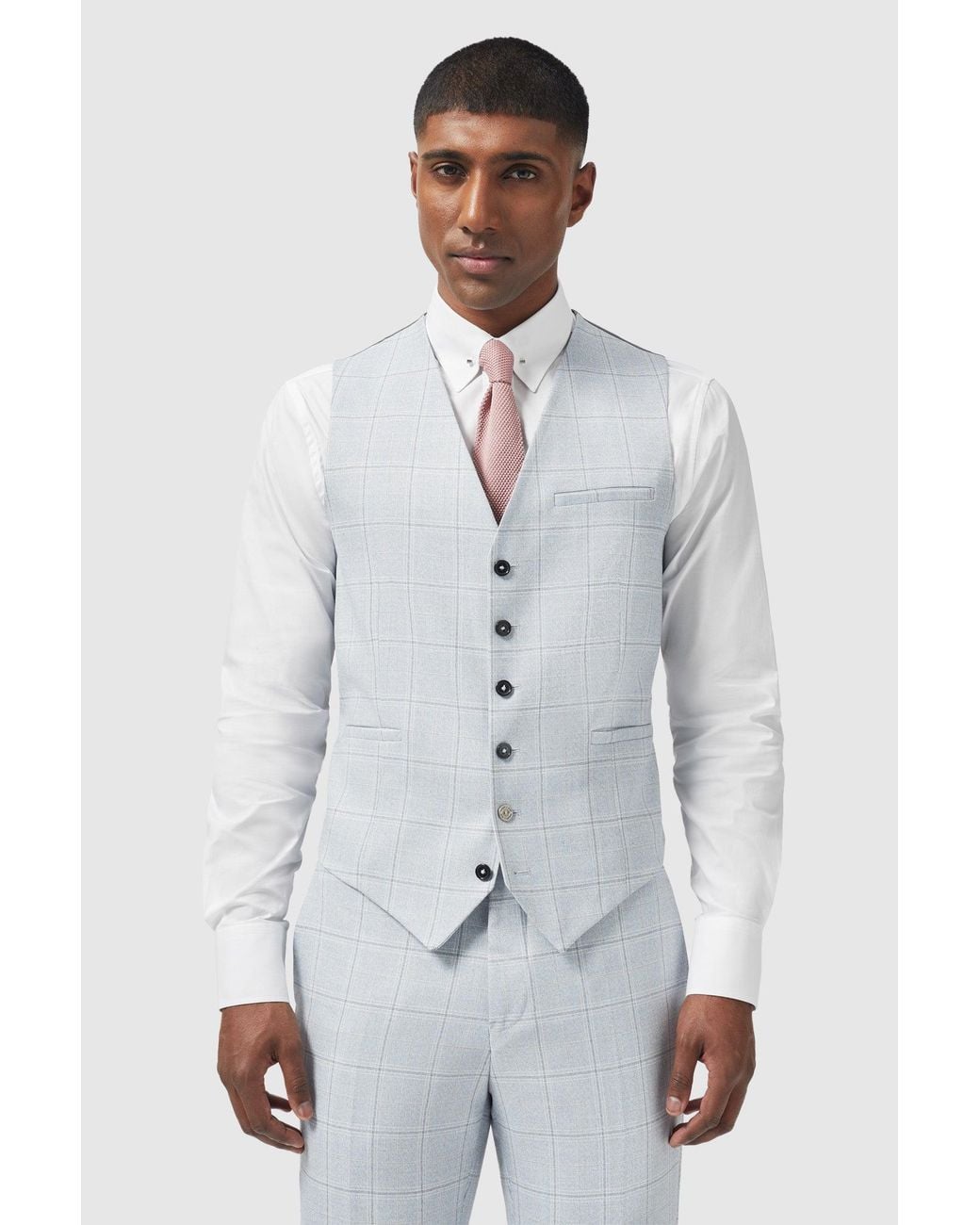Shelby and Sons Gray Richmond Waistcoat for men