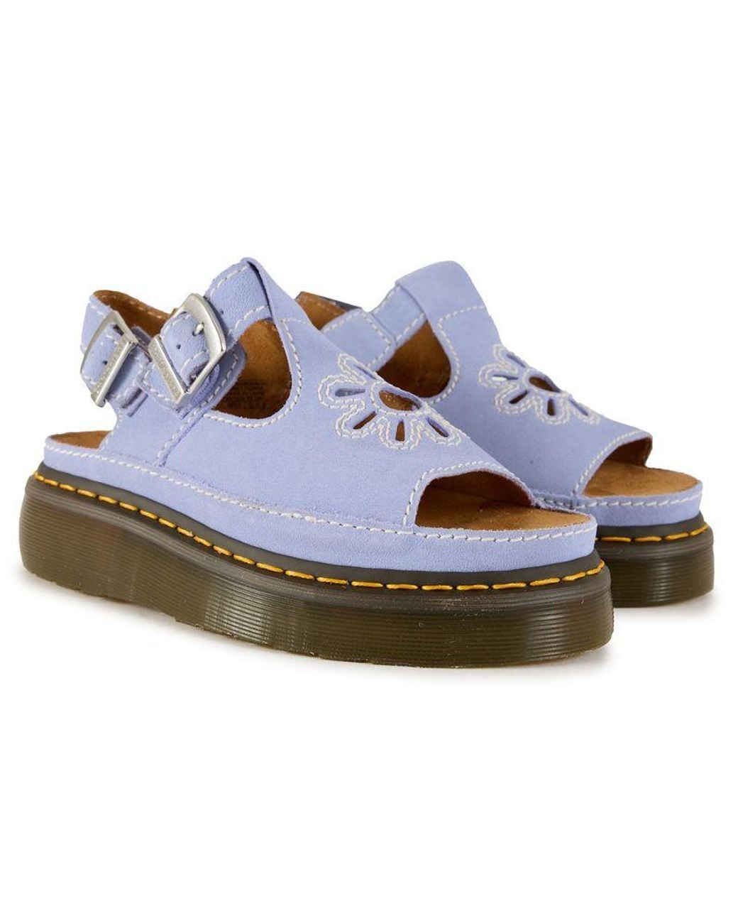 Dr. Martens Blue Dr Dunnet Flower Sandals