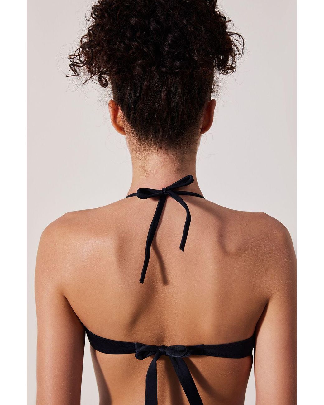 Penti Black Underwired Halter Bikini Top