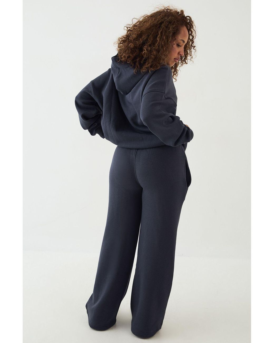 DSGN Studio Blue Towelling Applique Straight Leg Jogger