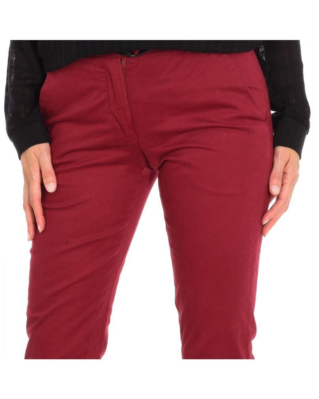 ELEVEN PARIS Red Pandore Chinese Style Long Pants 13S2Pa10