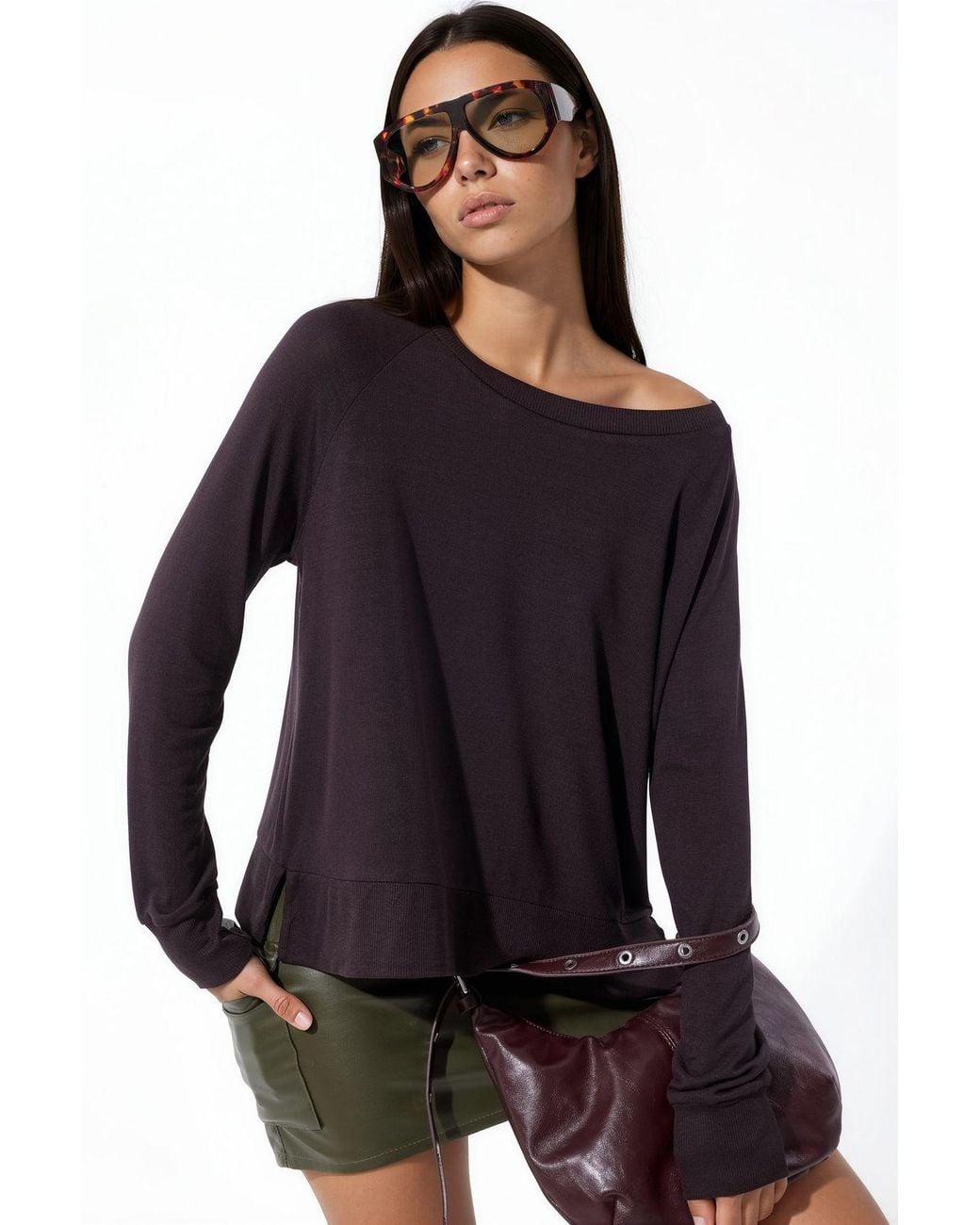 Busem Black Viscose Blend Sweater