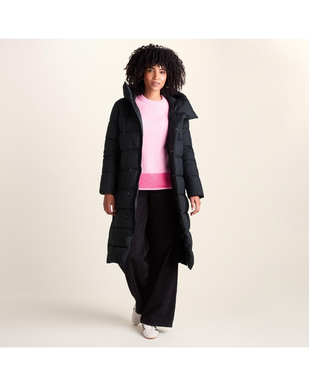 TOG24 Black Bartlett Longline Insulated Padded Coat