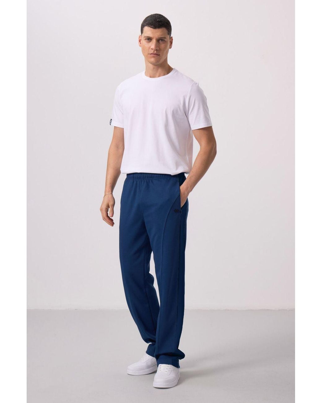 TOMMY LIFE Brown Color-Blocked Palazzo Pants for men