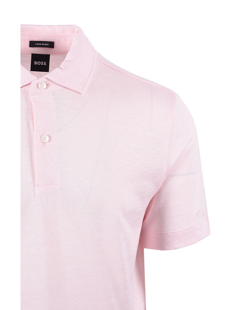 Boss Pink H Press Polo Open Cotton for men