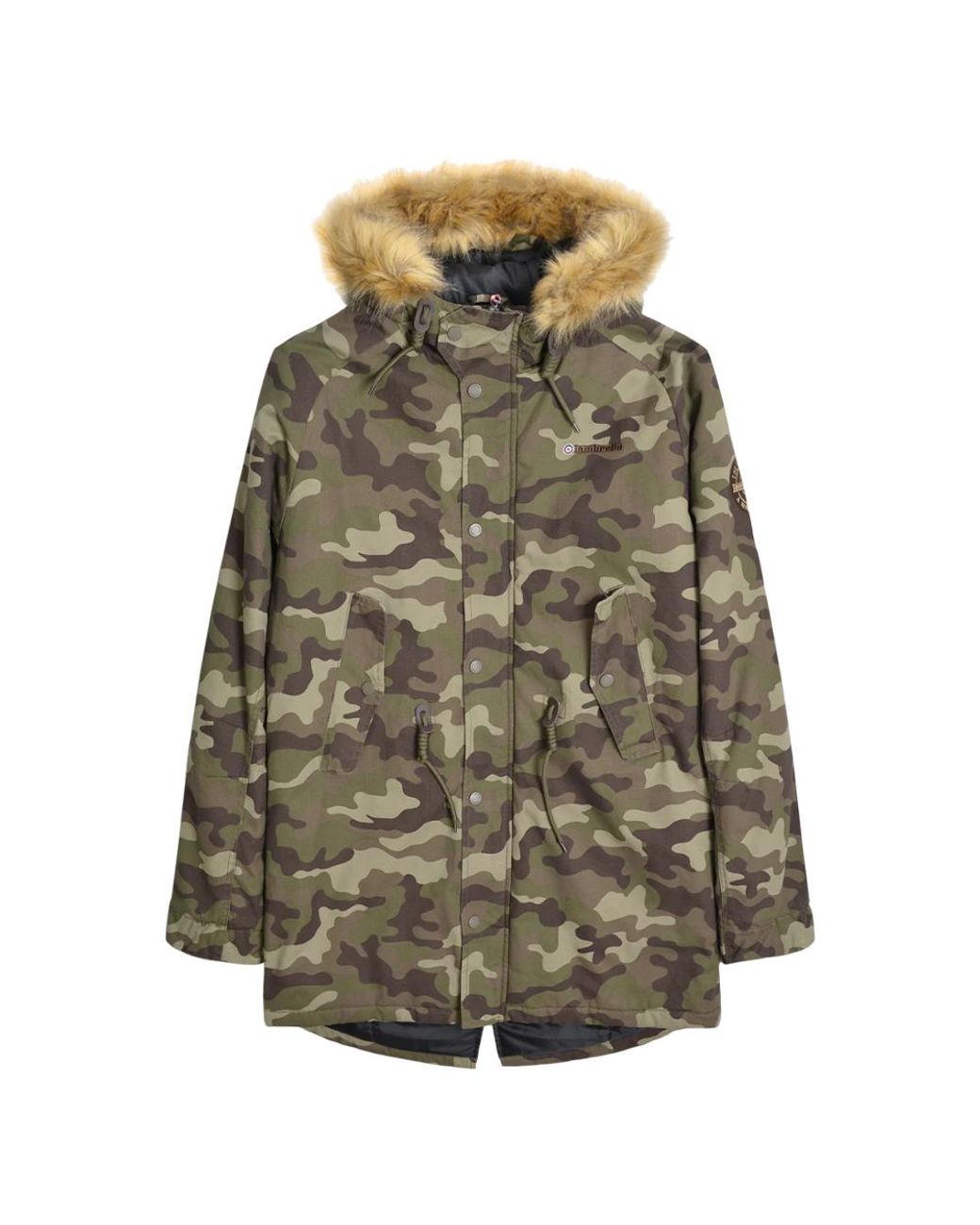 Lambretta Green Camouflage Parka for men