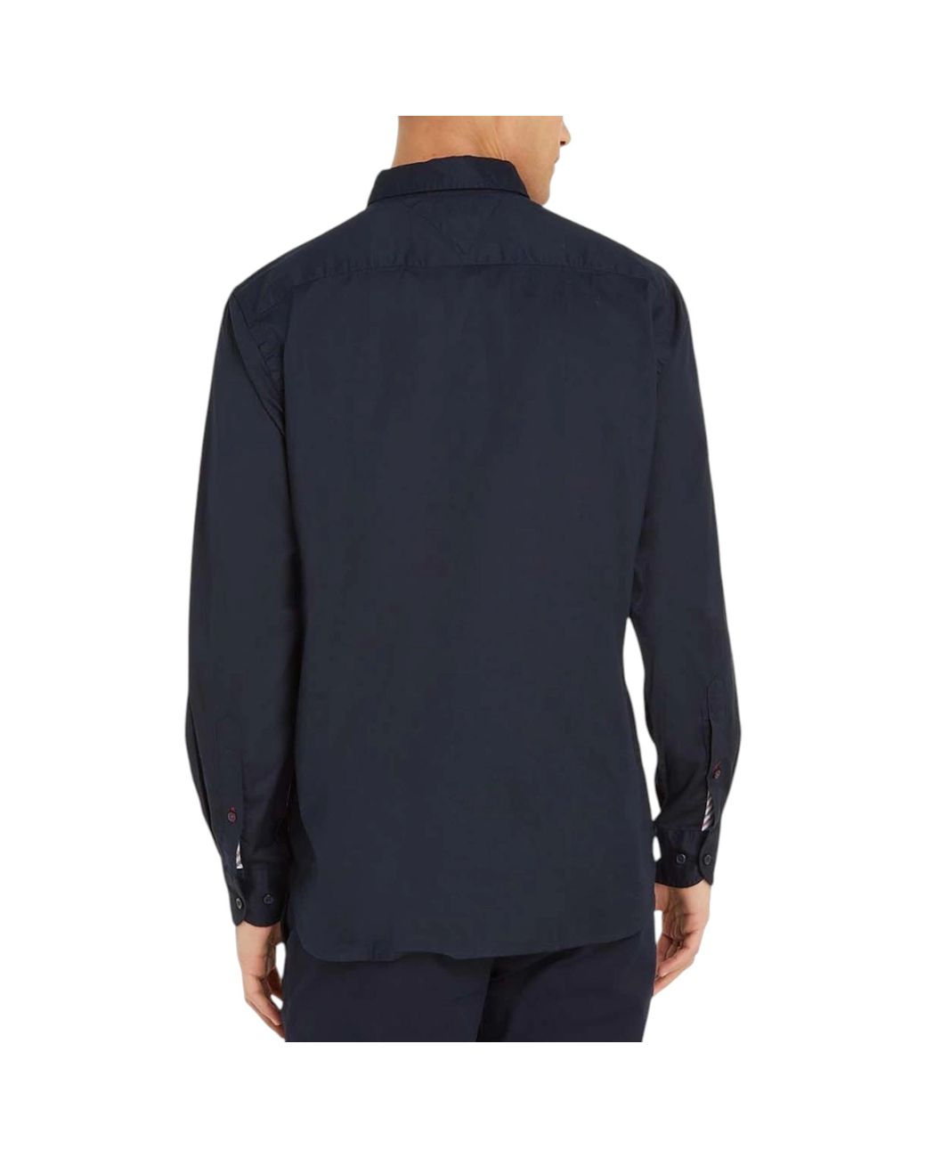 Tommy Hilfiger Blue Shirts Slim Fit Oxford Long Sleeve Casual Cotton Formal Top for men