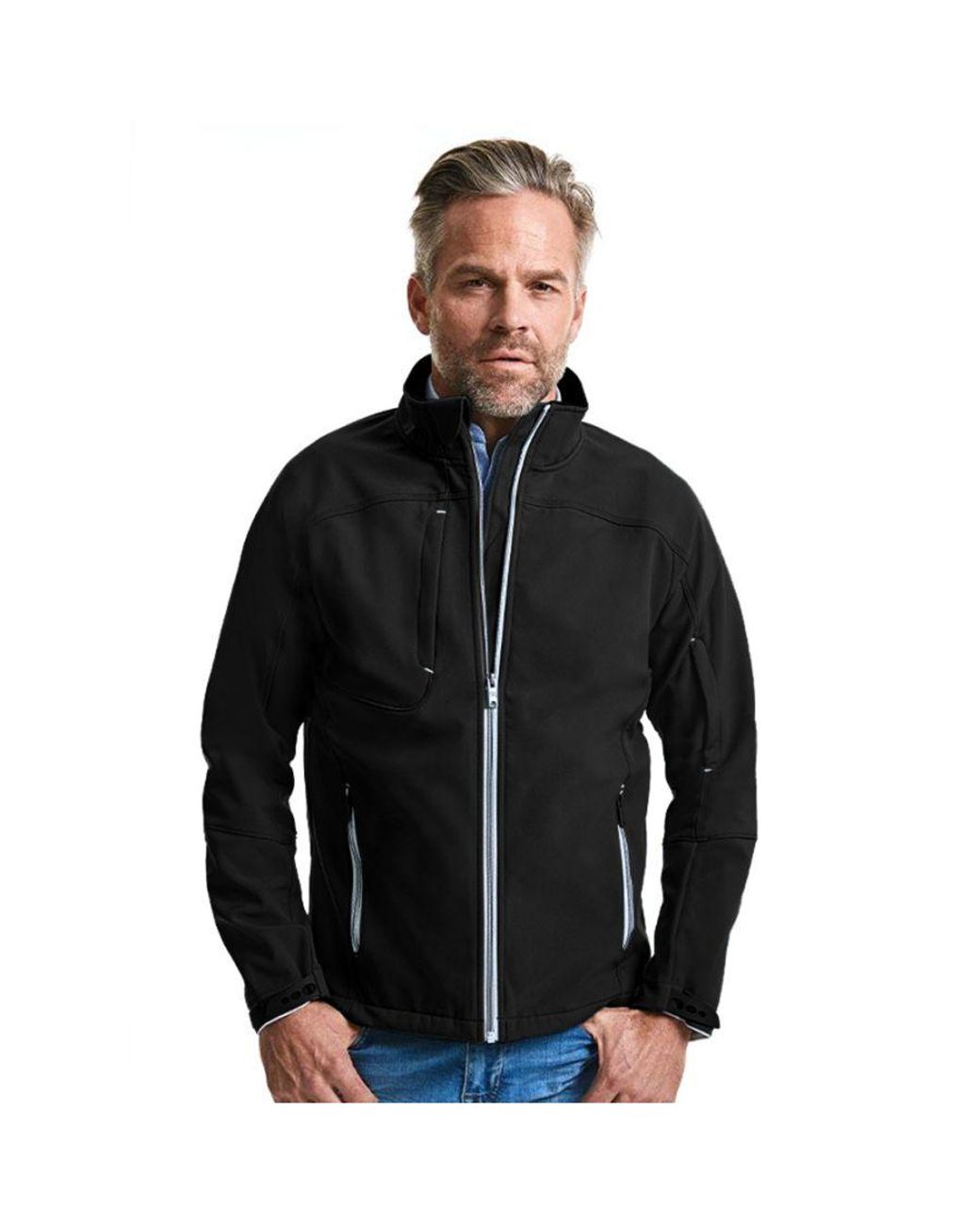 Russell Black Bionic Softshell Jacket for men