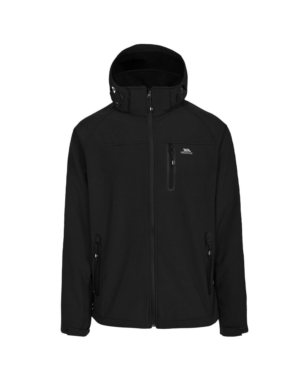 Trespass Black Accelerator Ii Waterproof Softshell Jacket for men