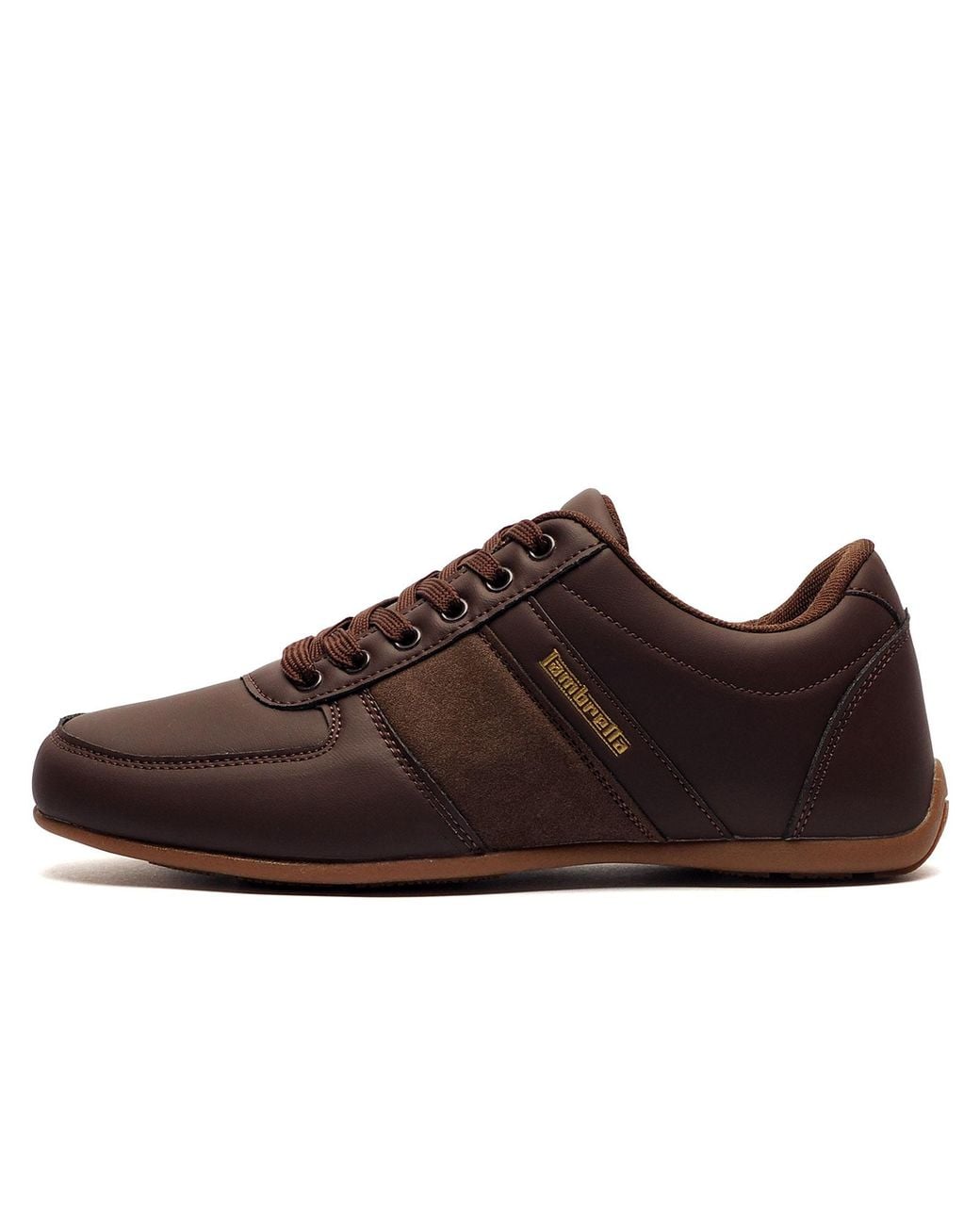 Lambretta Brown Euro Trainers for men