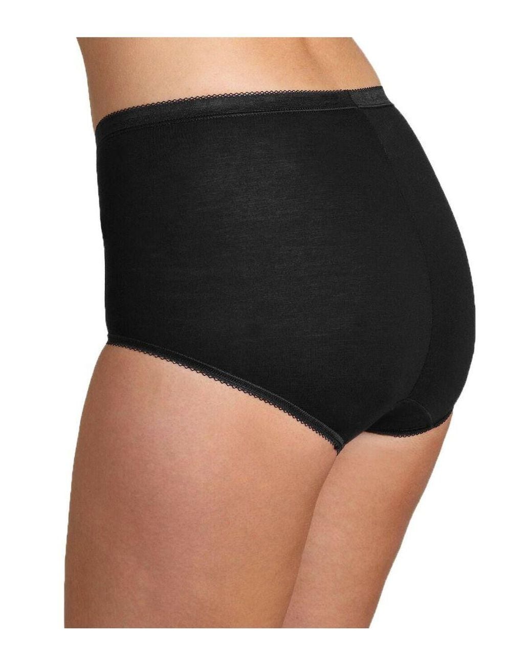 Sloggi Black Basic+ Maxi Briefs 4 Pack