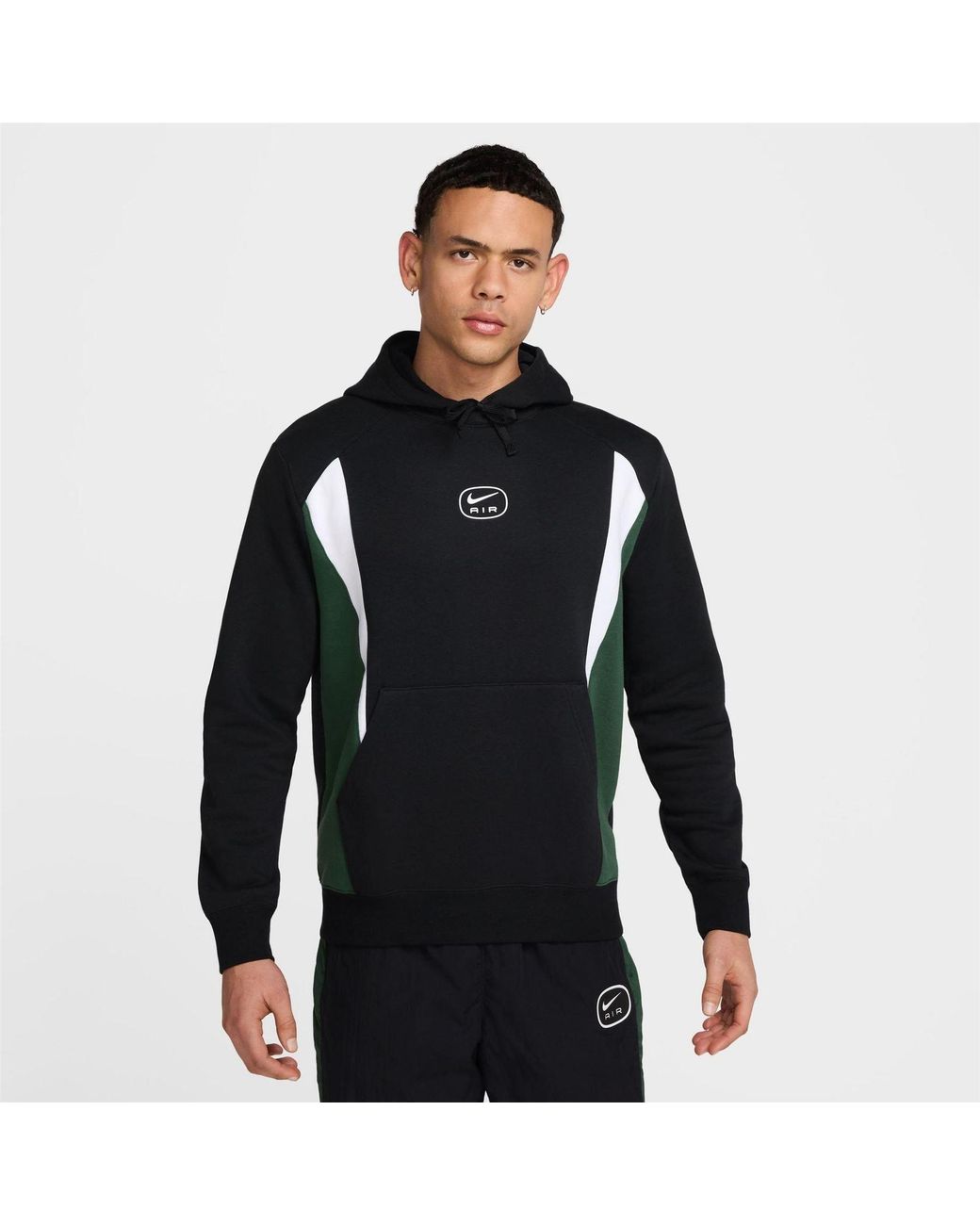 Nike Black Nsw Sw Air Po Hoody Fleece Bb for men