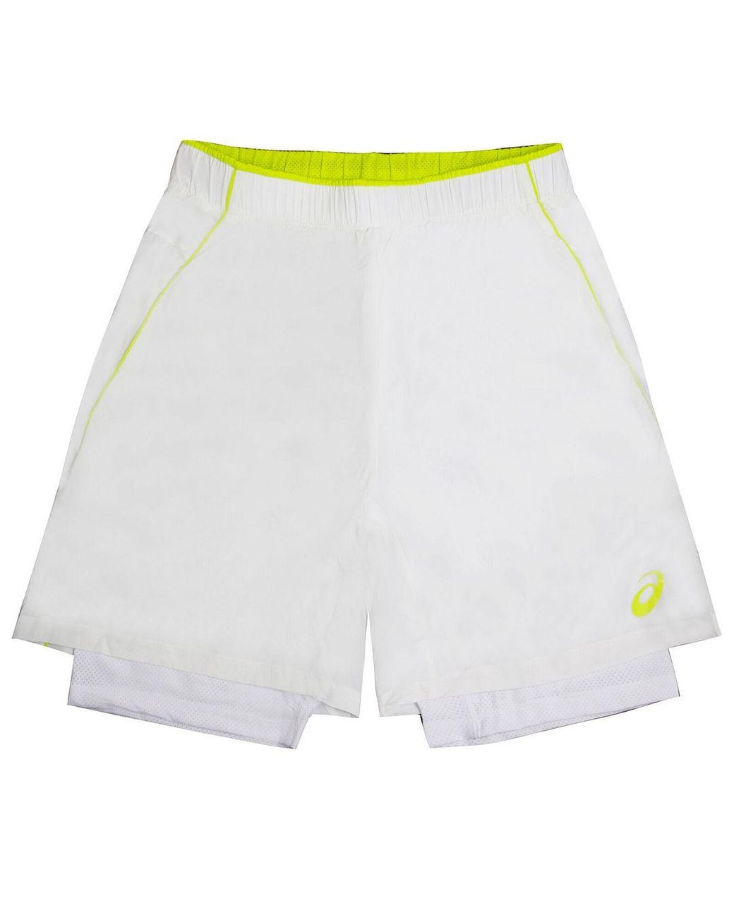 Asics White Padel Player Tennis Shorts for men