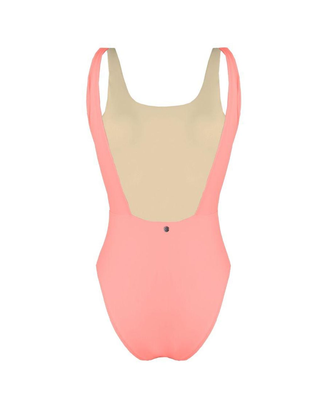 GYMSHARK Pink Open Back Swimsuit
