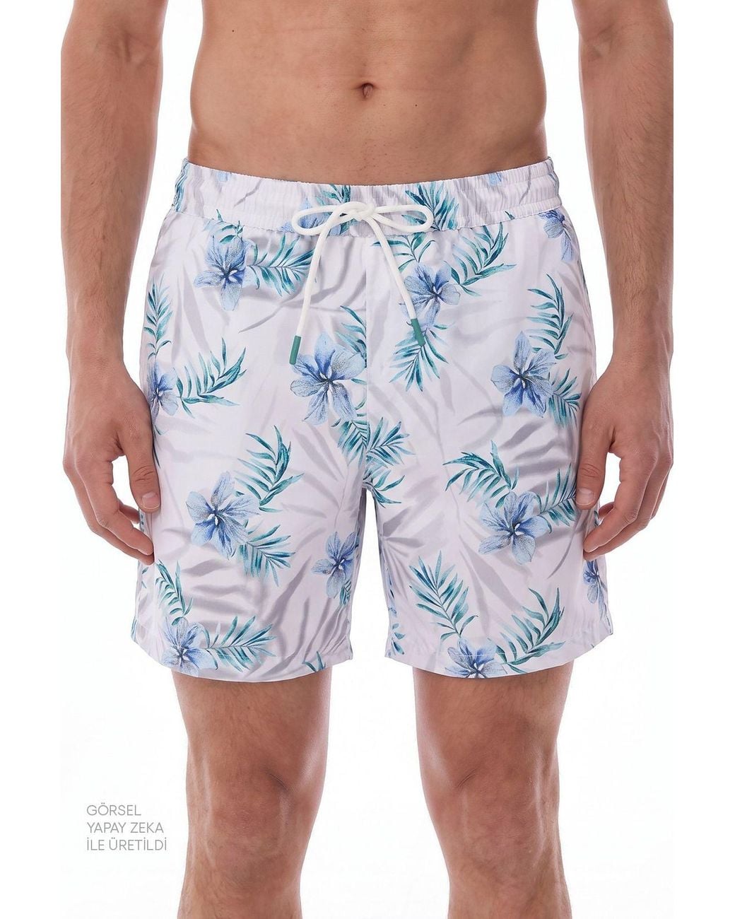 Penti Blue Floral Swim Shorts for men