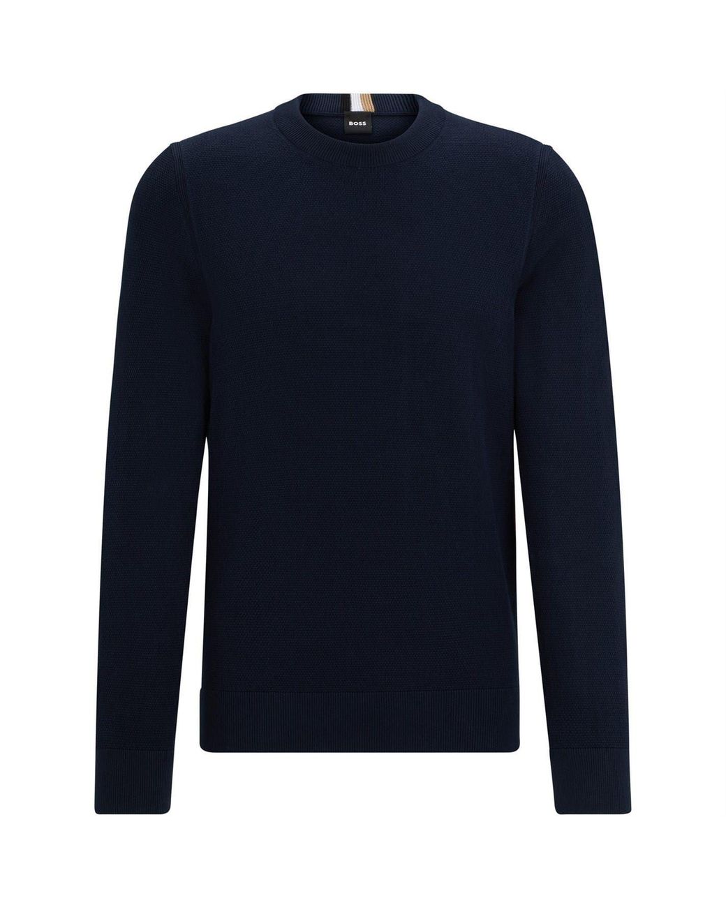 Boss Blue Ecaio P Knitted Jumper for men