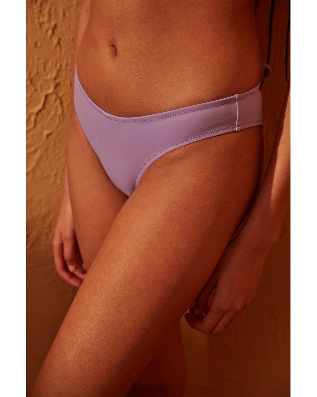 Penti Brown Low-Waist Hipster Bikini Bottoms With Bow Detail