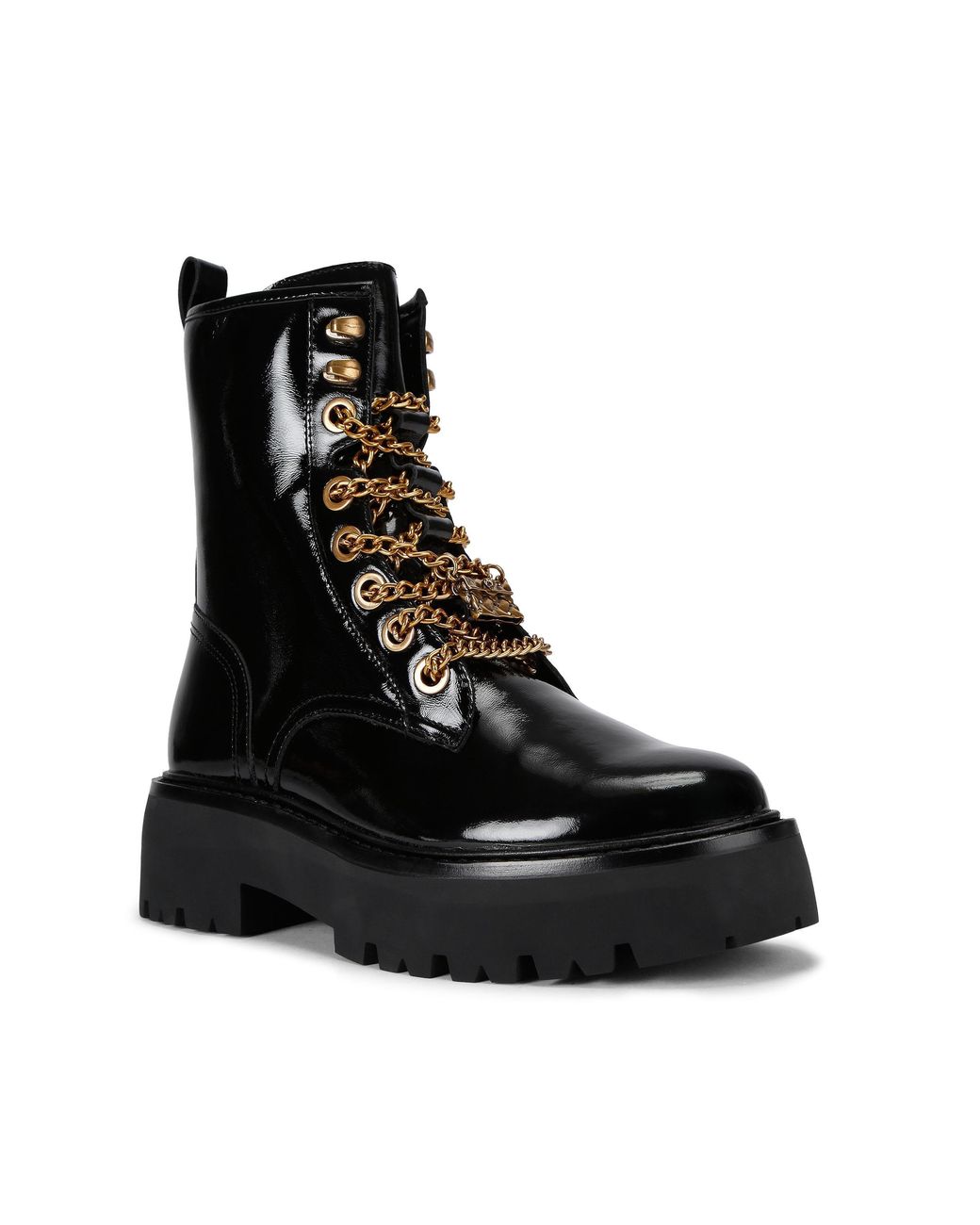 Kurt Geiger Black Leather Matilda Charm Boots