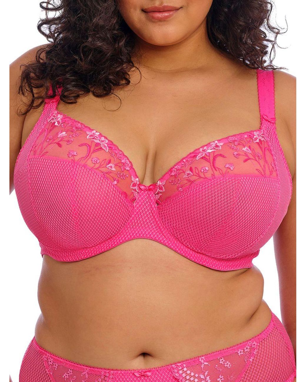 Elomi Pink Charley Side Support Plunge Bra