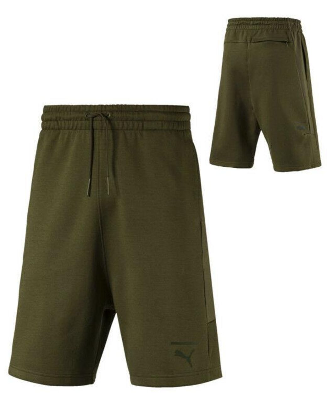 PUMA Green Pace Trend Bermuda Casual Lounge Fitness Shorts 576071 84 A96A for men