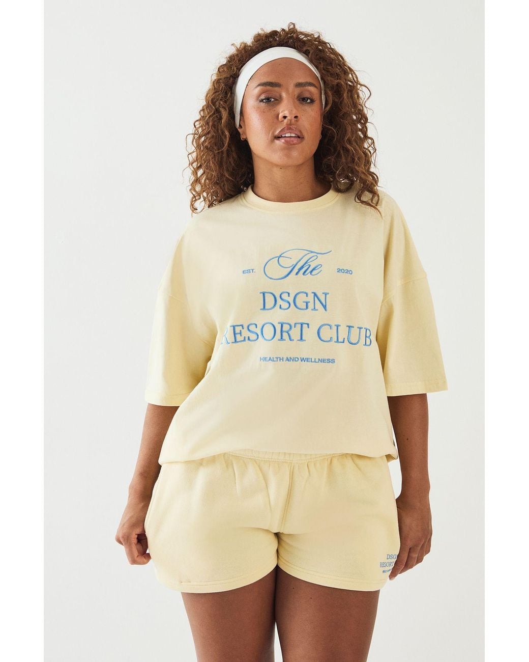 DSGN Studio Natural Resort Club Embroidered Oversized T-Shirt