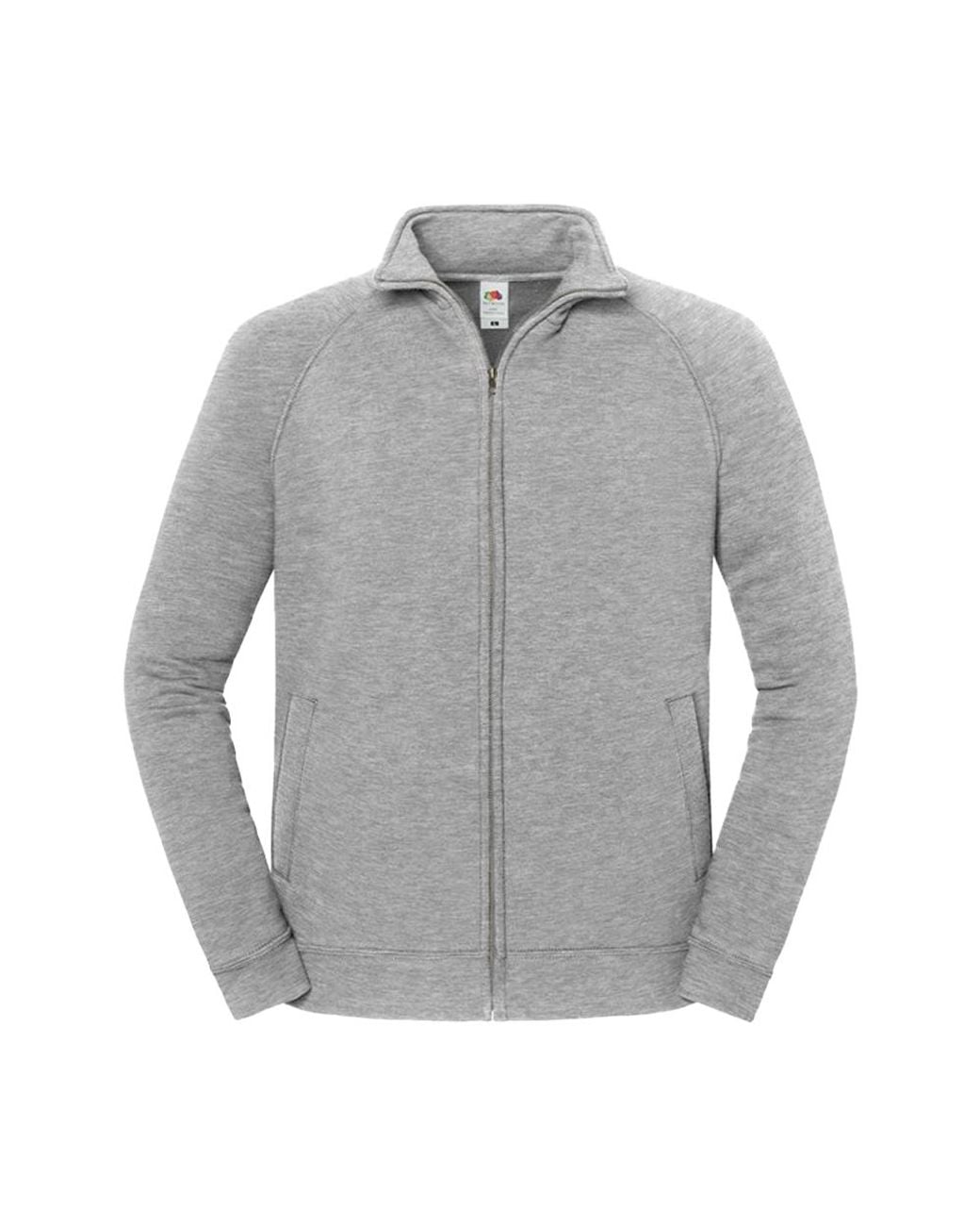 Fruit Of The Loom Gray Adult Sweat Jacket (Athletic Heather)