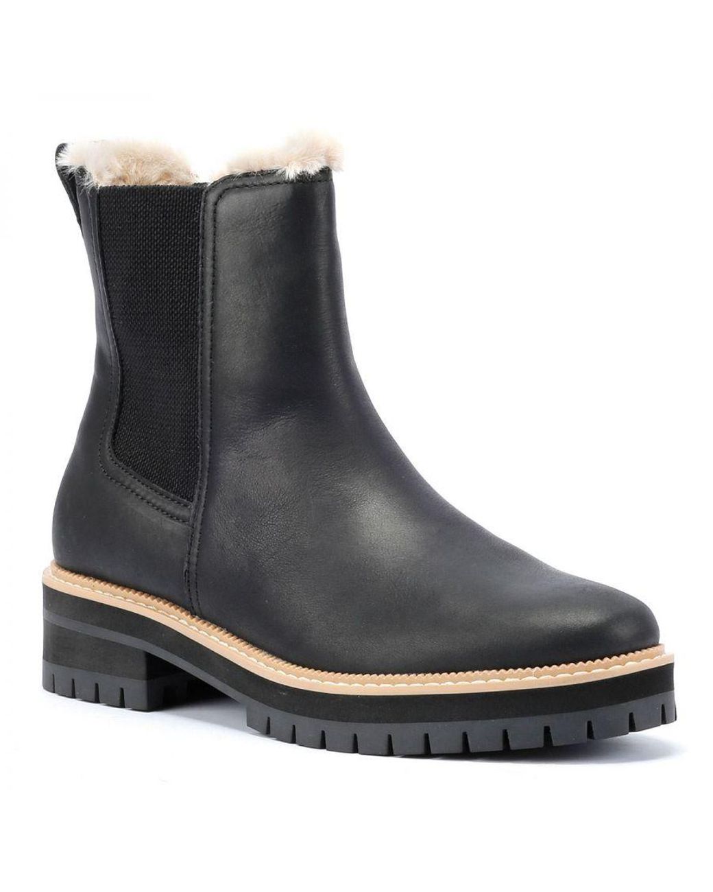 TOMS Black Bennet Leather Boots
