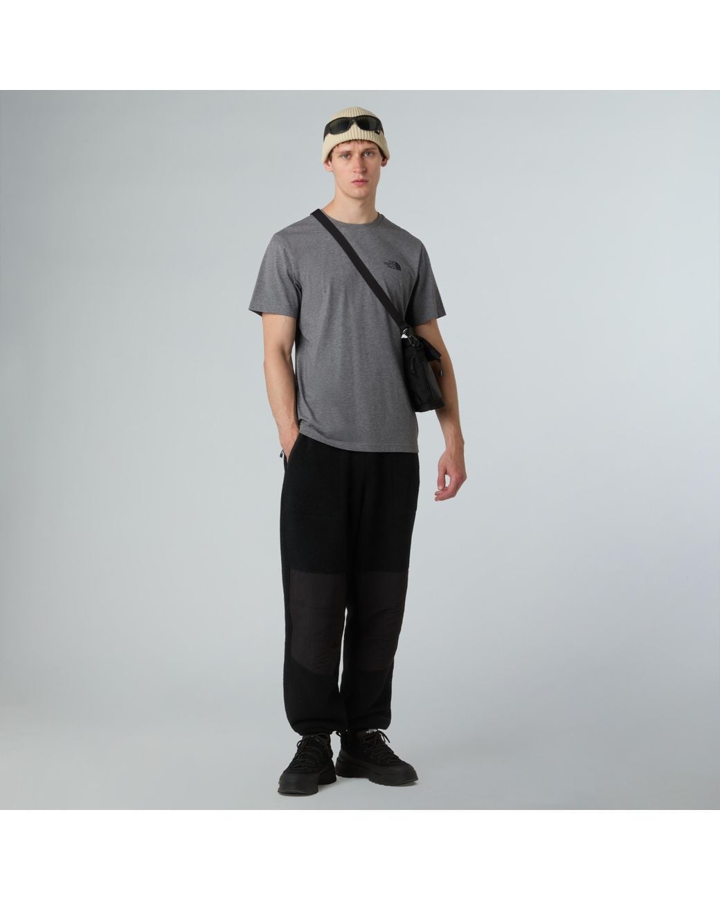 The North Face Gray Simple Dome T-Shirt Tnf Medium Heather for men