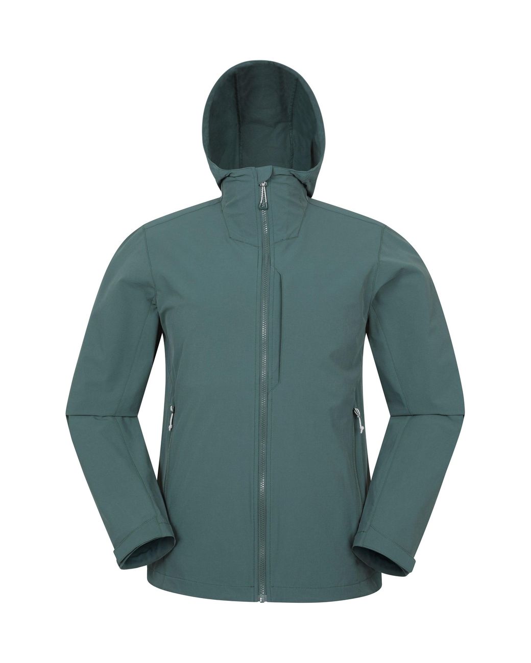 Mountain Warehouse Blue 'Retreat' Packable Softshell Jacket Water Resistant Coat Polyamide for men