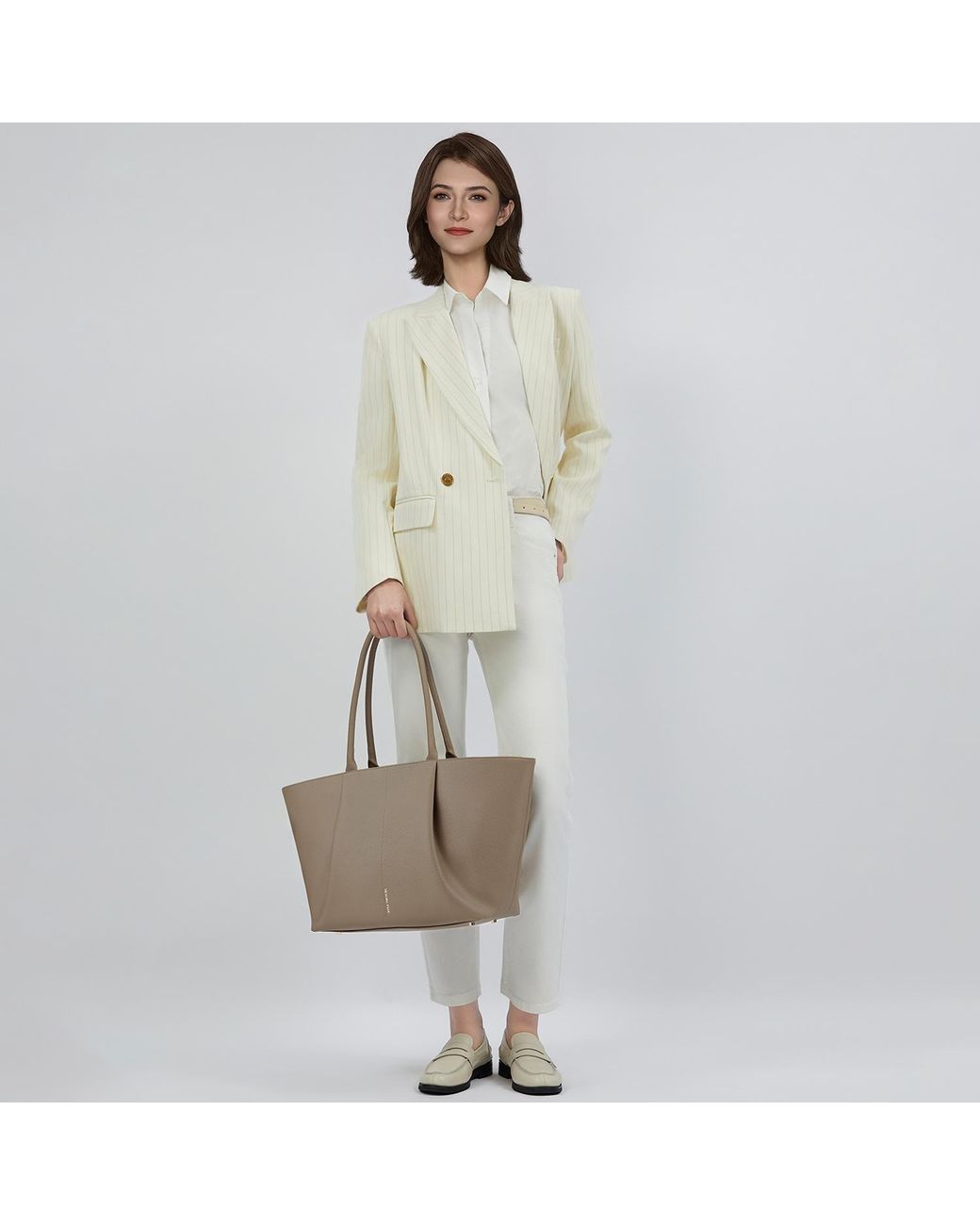 Victoria Hyde London Gray Business & Laptop Handbag Ada