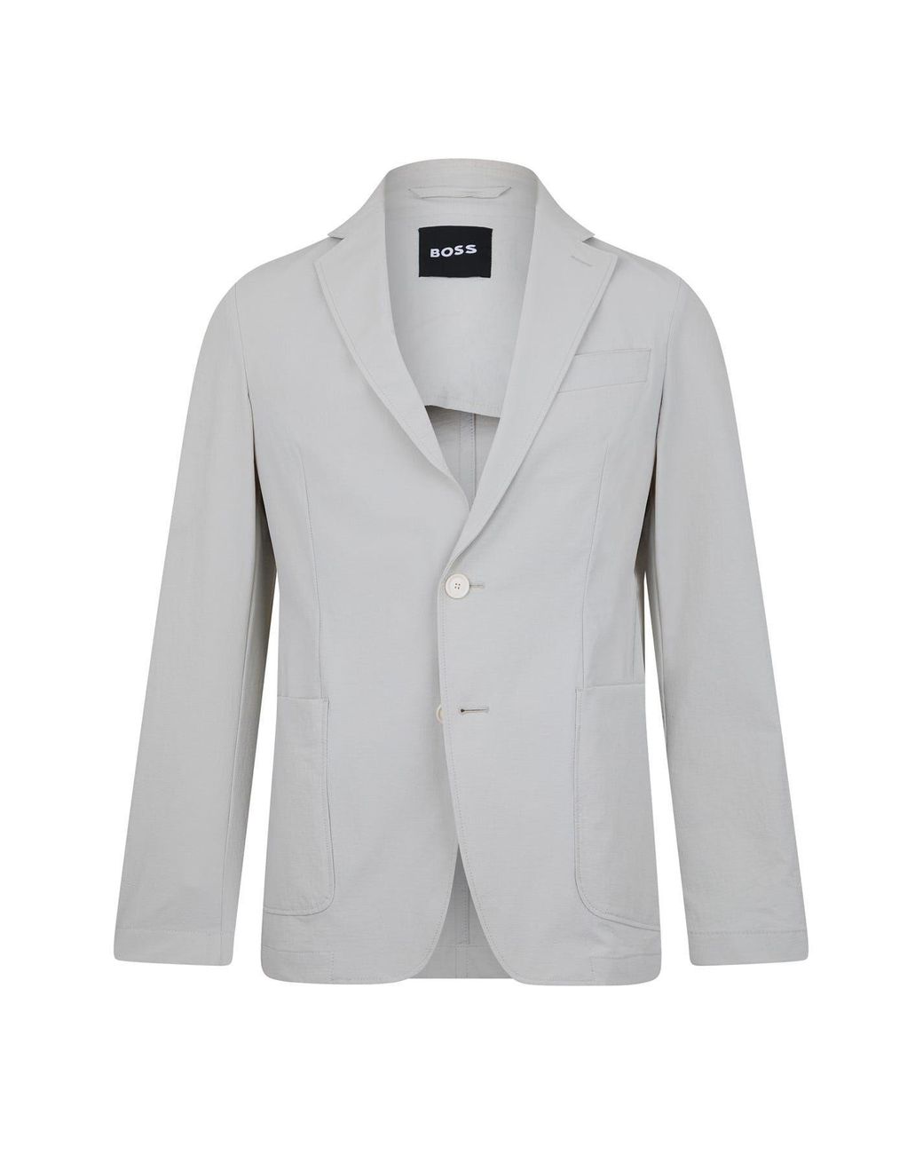 Boss Gray Hanry Blazer Regular Fit Jacket for men