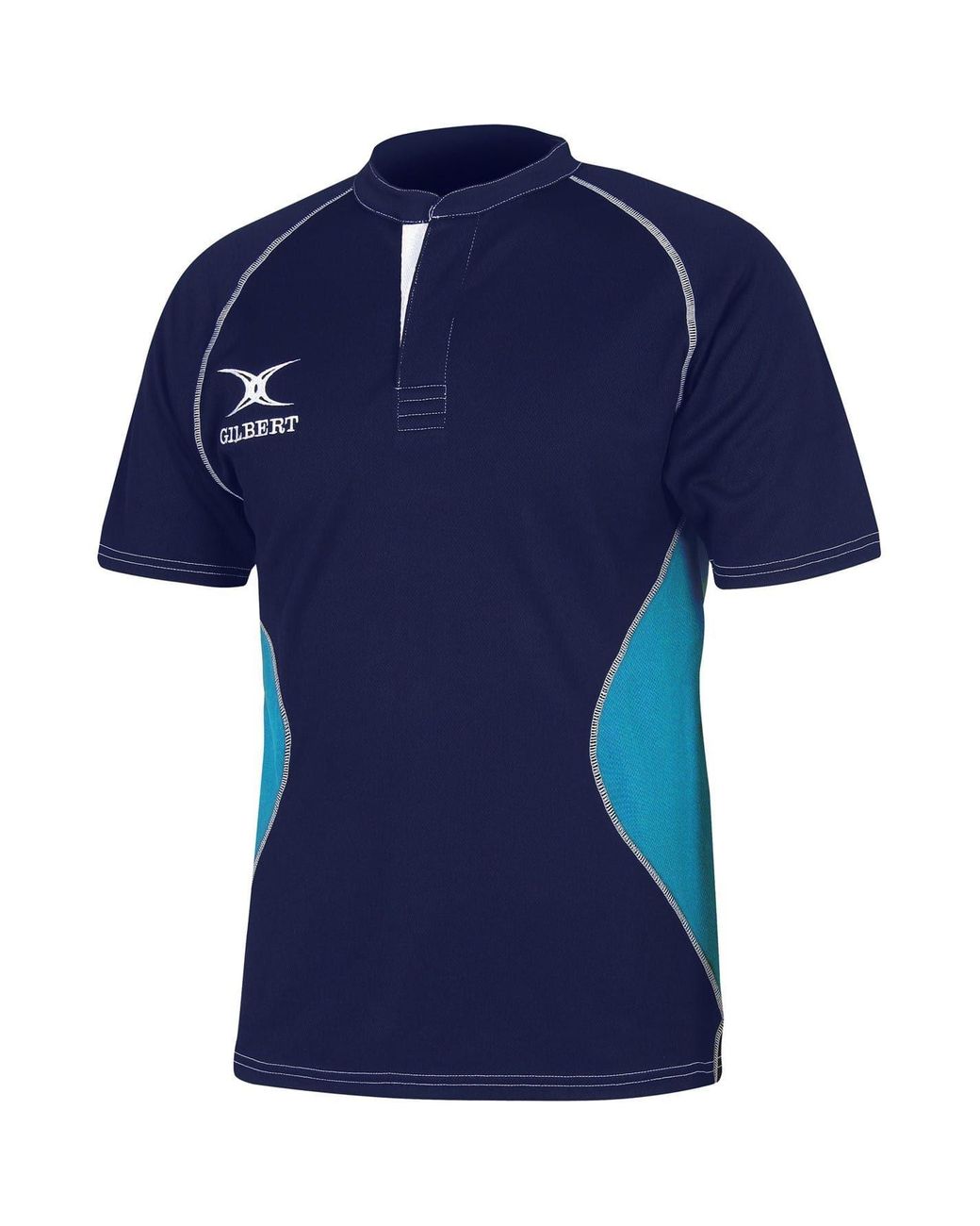 Gilbert Blue Short Sleeve Raglan Shirt for men