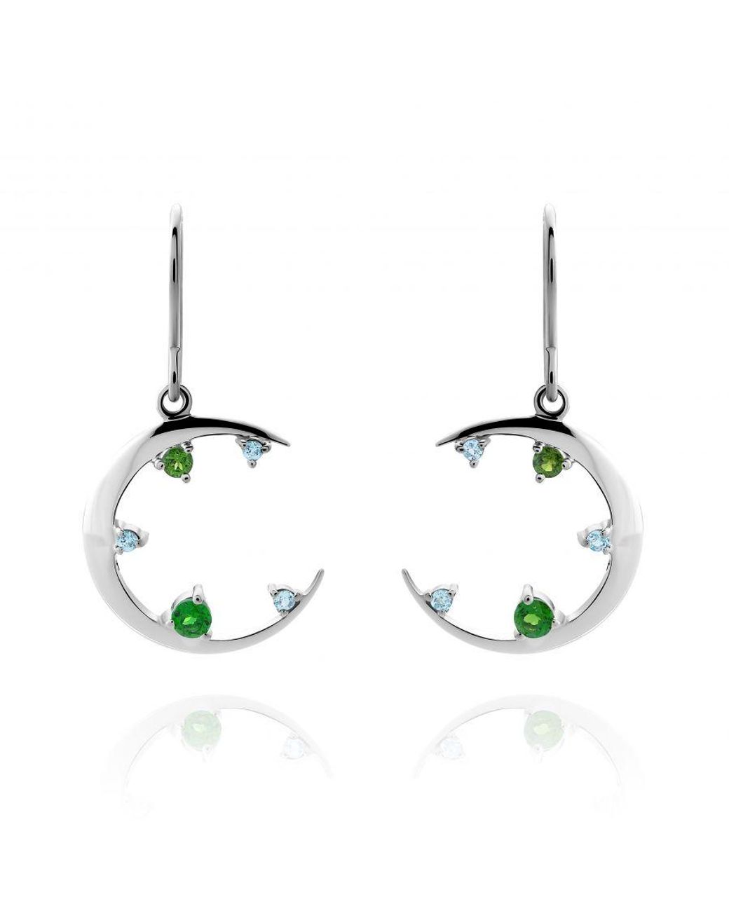 Orphelia Metallic 'Eline' 925 Sterling Drop Earrings