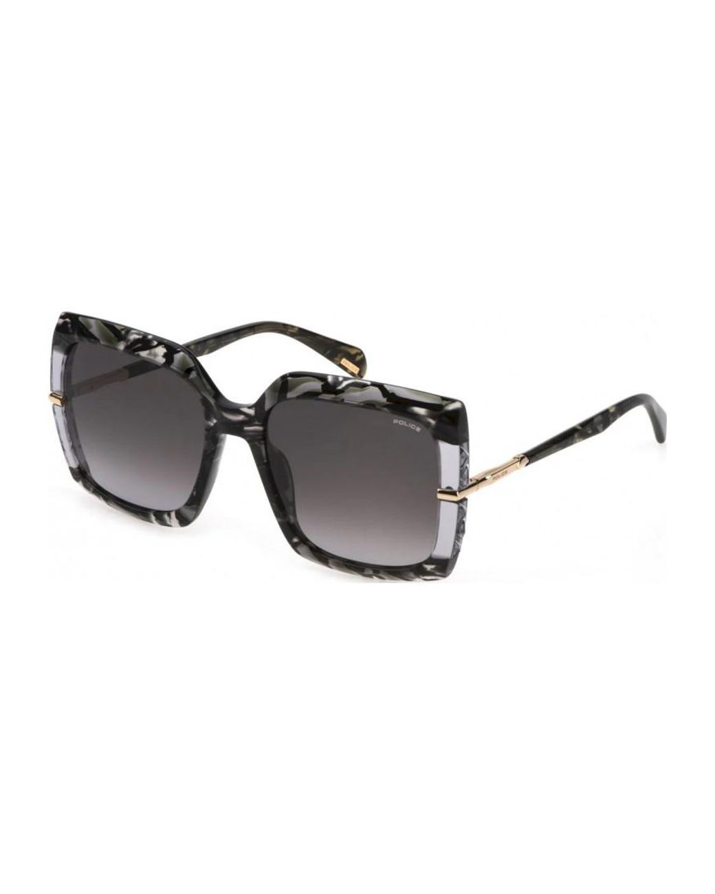 Police Black Splg23M 57 5706Rt Sunglasses
