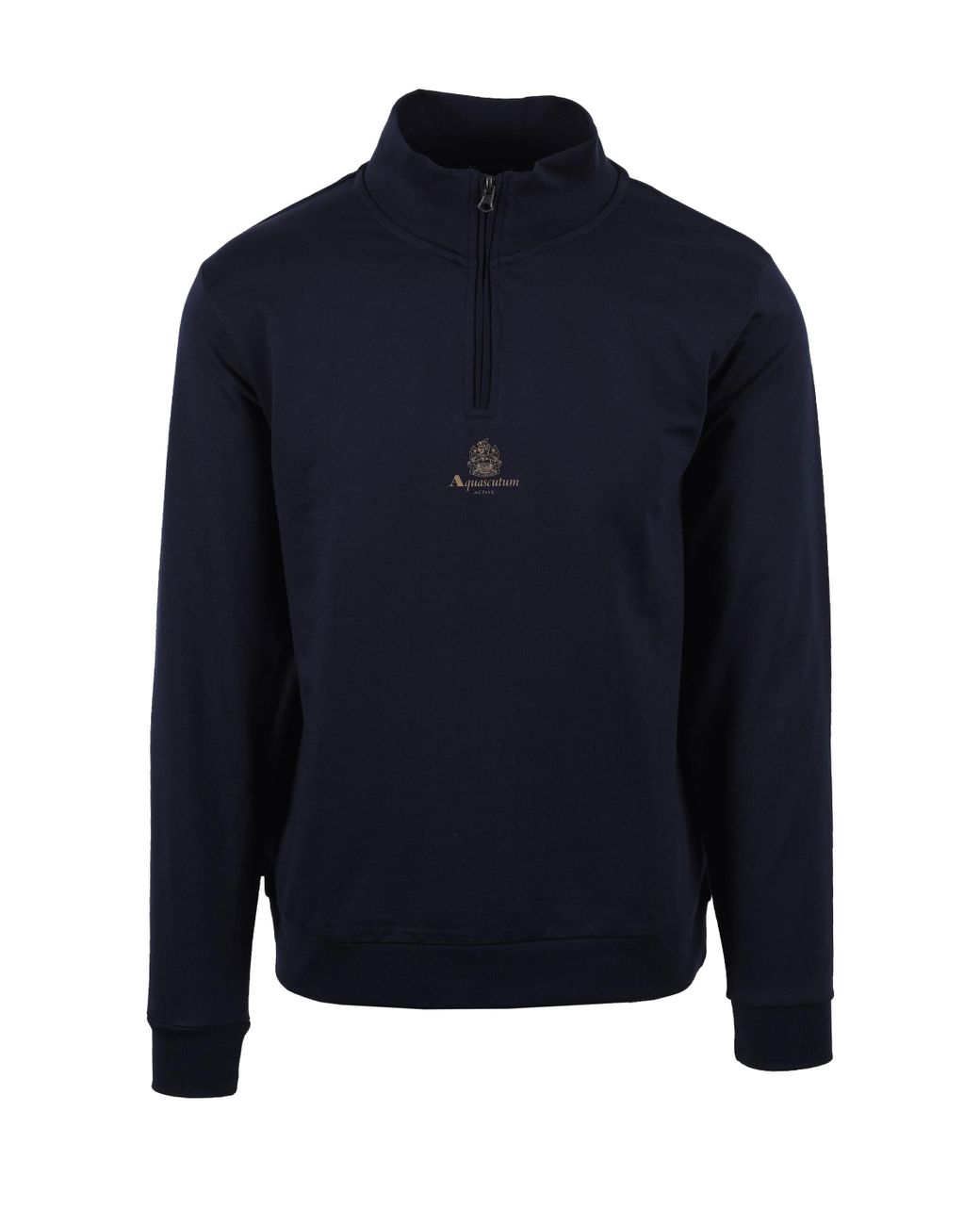 Aquascutum Small Logo Half Zip in Blue for Men Lyst UK