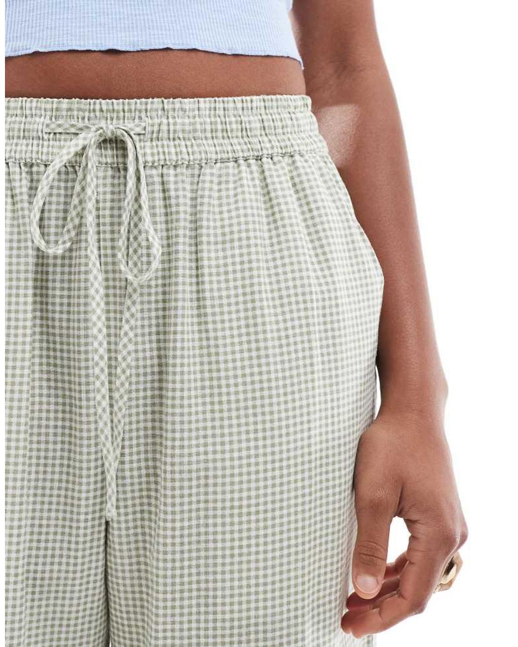 Cotton On White 90S Haven Wide Leg Linen Look Trousers