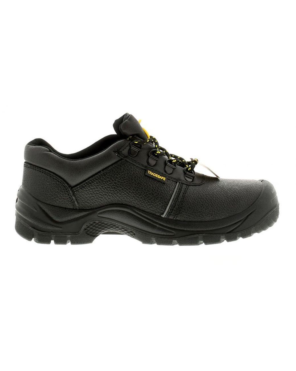 Tradesafe Black Safety Boots Cuba Lo Lace Up Leather for men